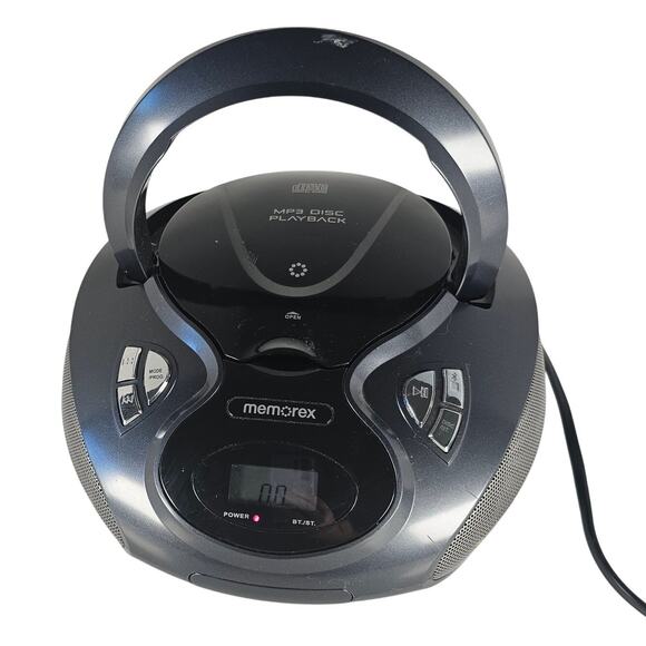 Memorex MP3 CD Player Boombox Portable Stereo AM/FM Radio Model MP3451-BK - Picture 1 of 16